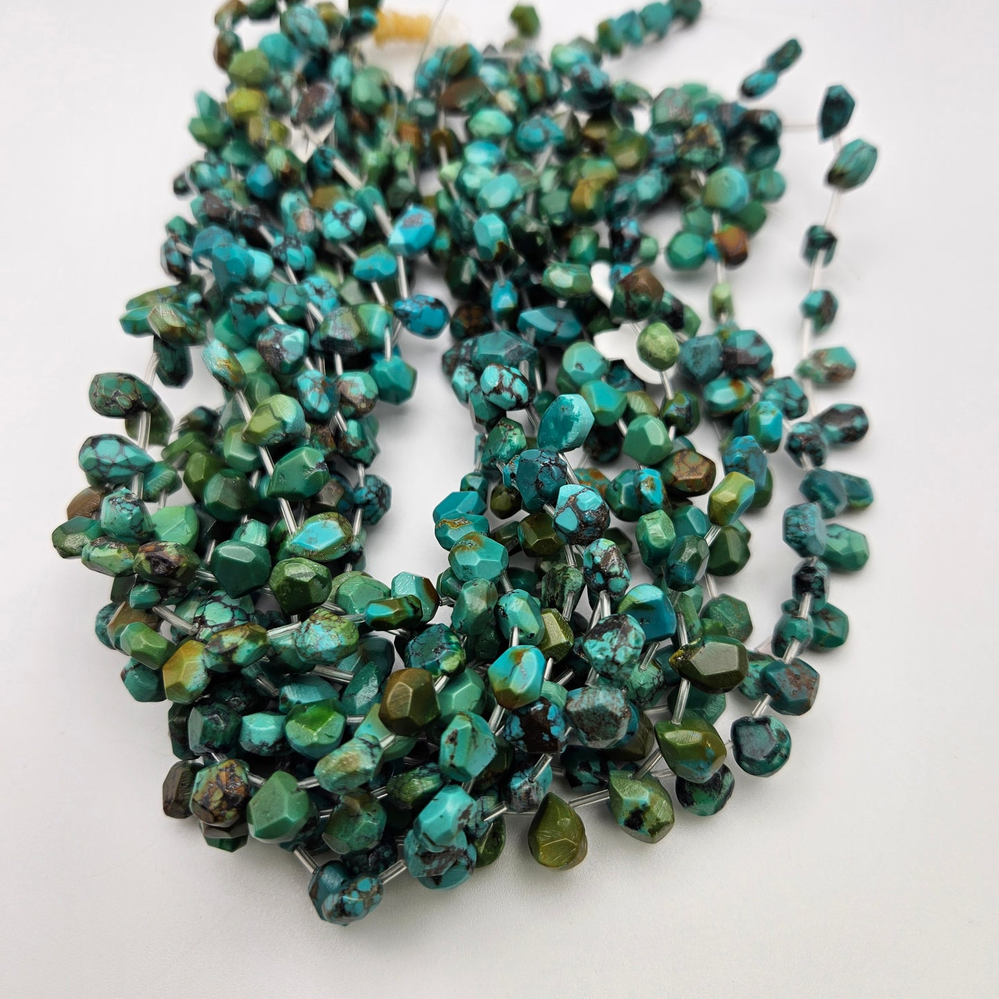 Turquoise Top Drill Bead Strand.