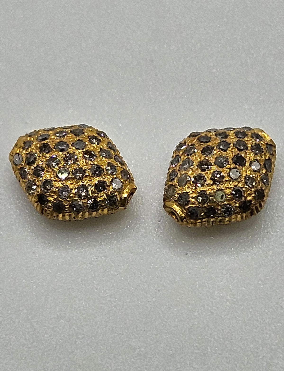 Vermeil Diamond Beads.