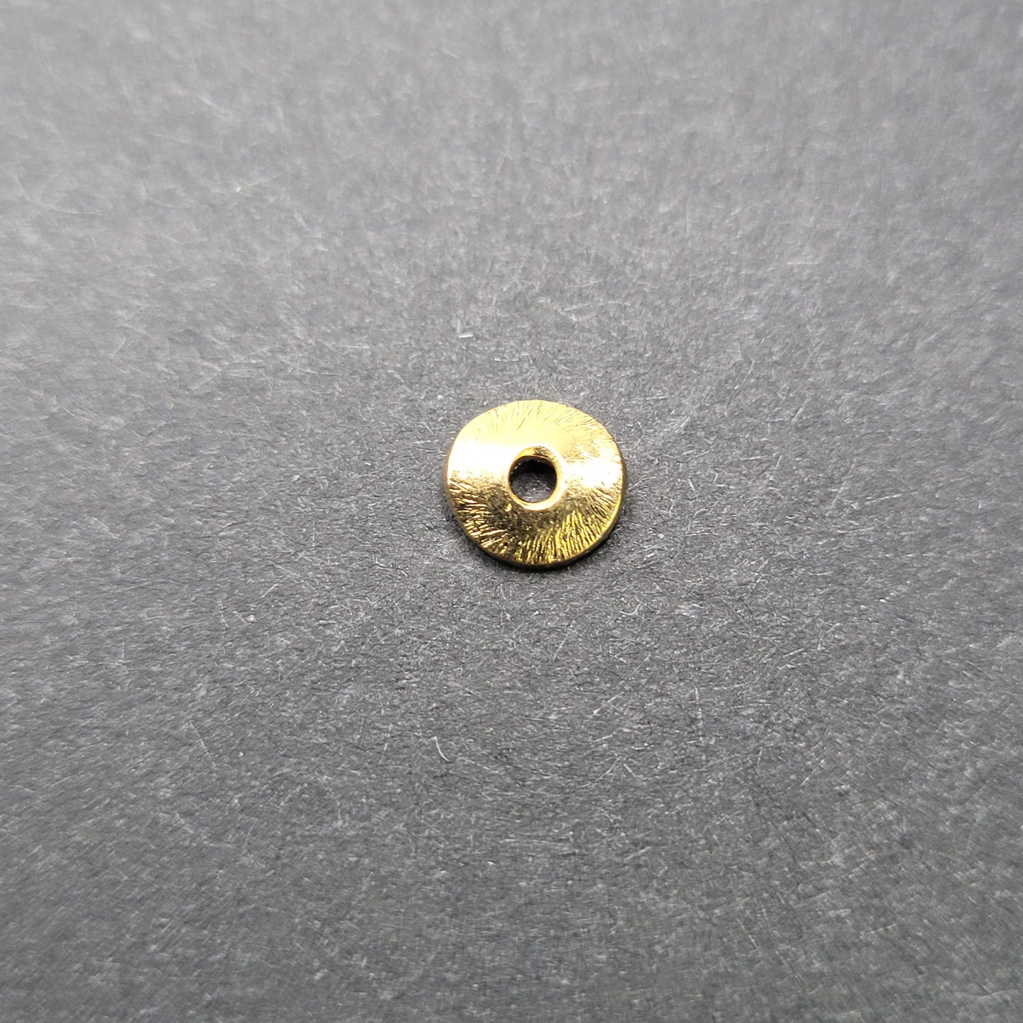 Vermeil Potato Chip Spacer Bead 7mm.