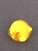 Vermeil Round Hammered Bead 12mm