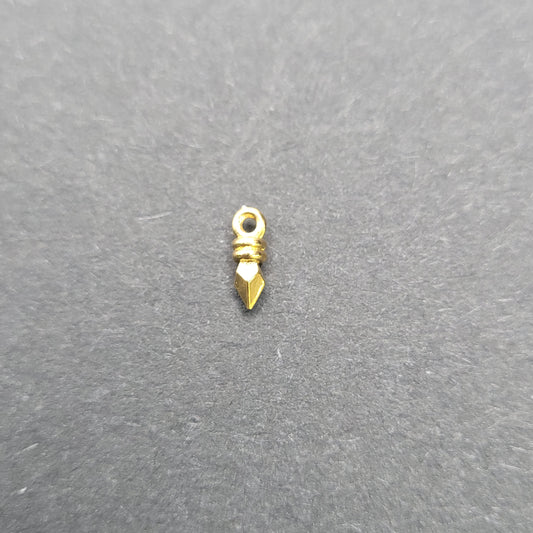 Vermeil Spike Charm 1.5mm.
