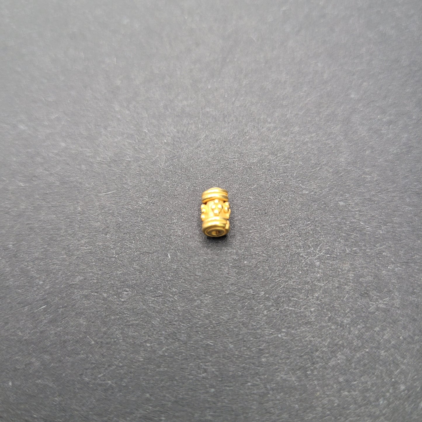 Vermeil Tube Spacer Bead.