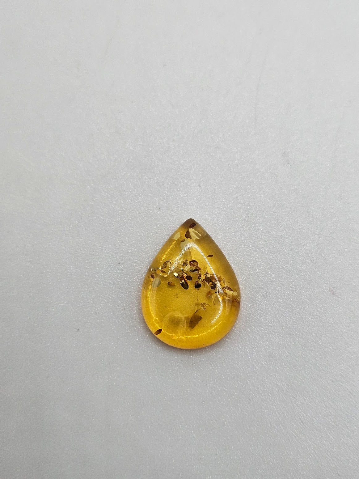 Yellow Amber Cabochon.