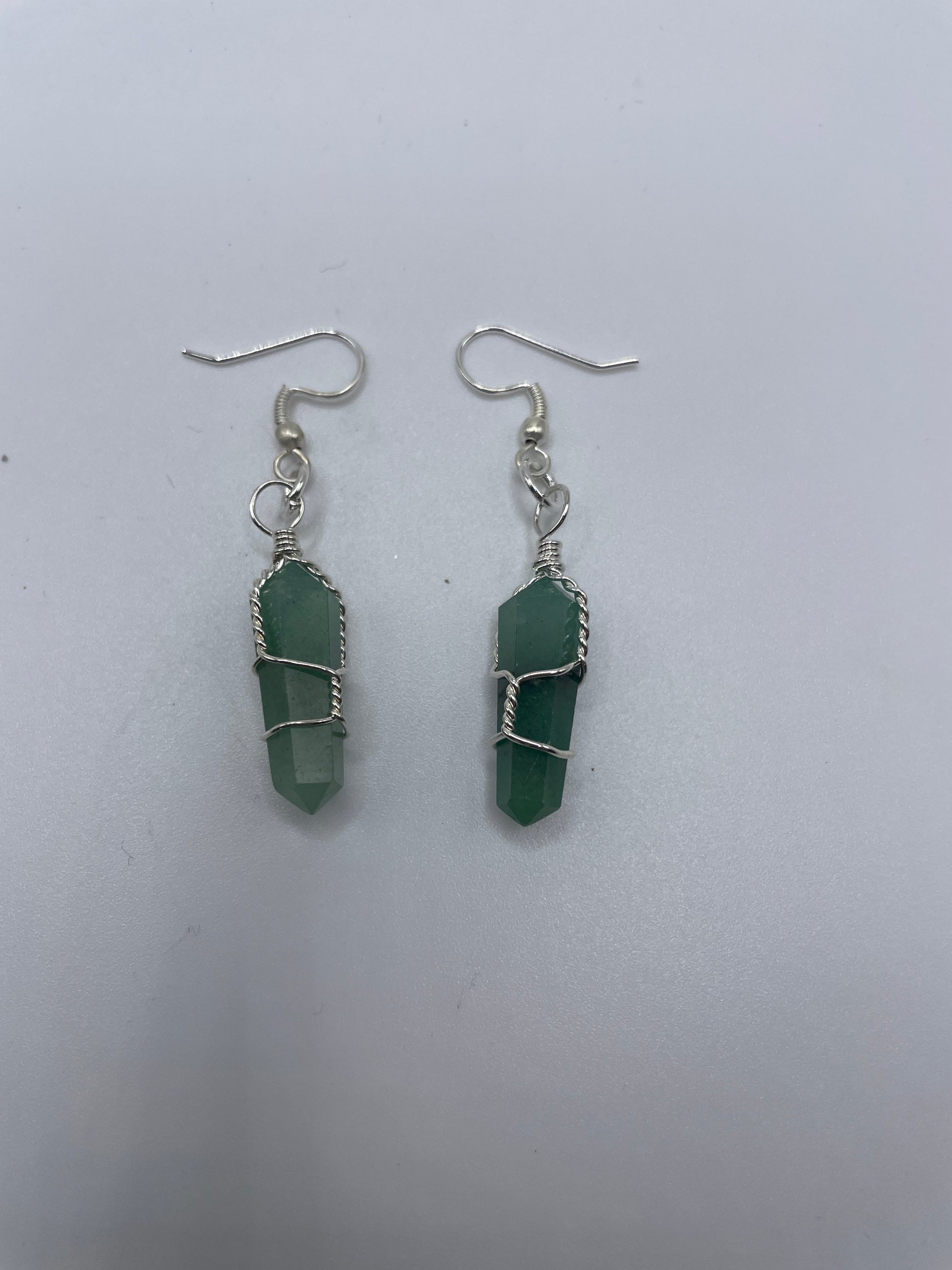 Fancy Jasper Wire Wrapped Earrings