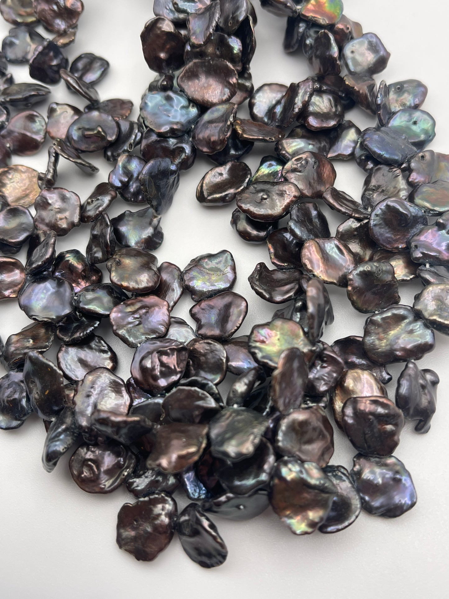 17-18mm White Coin rnd Pearl