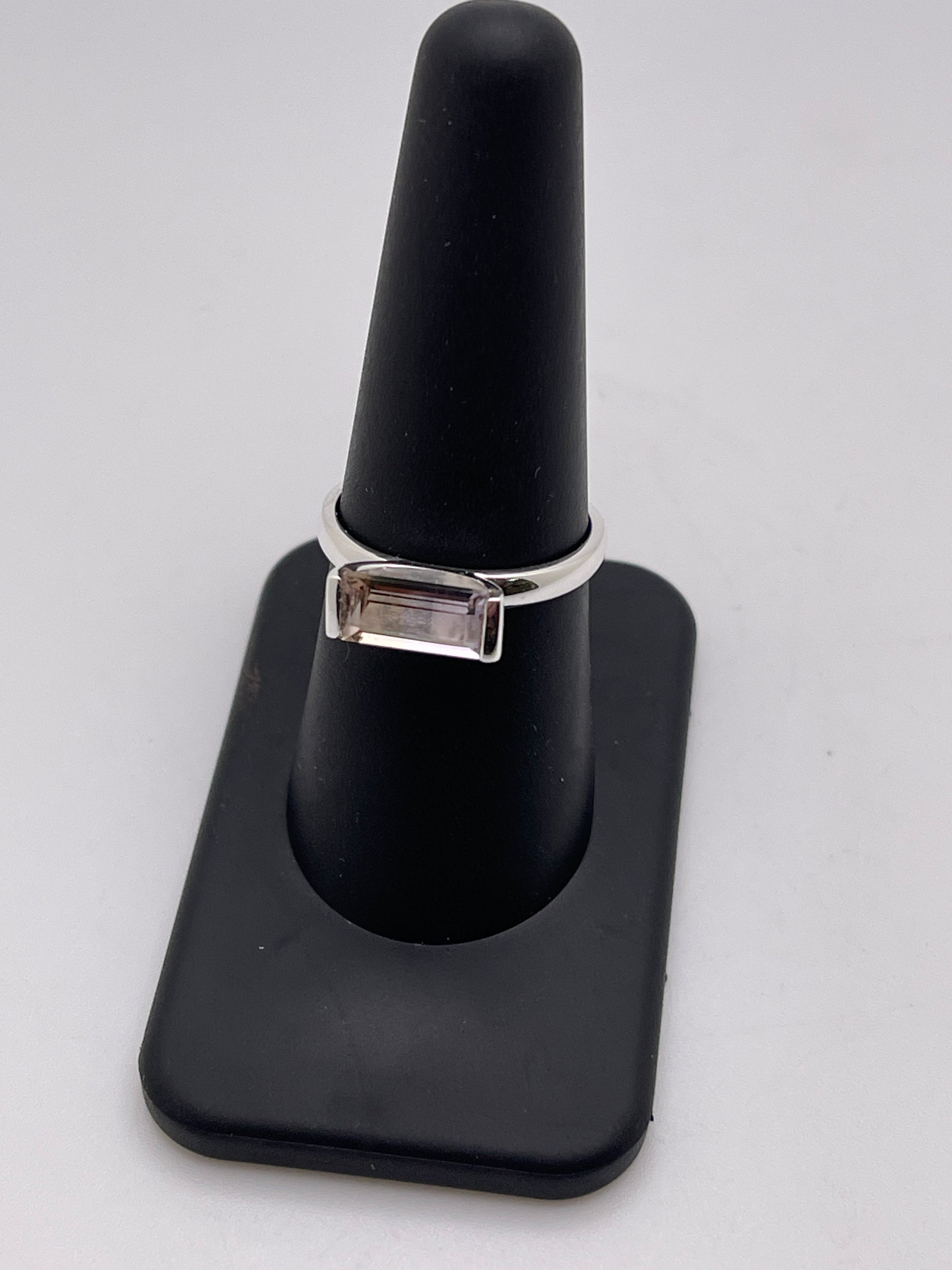 Ametrine Rectangle Sterling Silver Ring