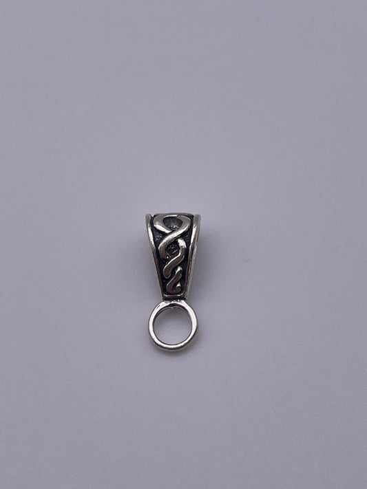 Sterling Silver Bail with Loop Celtic