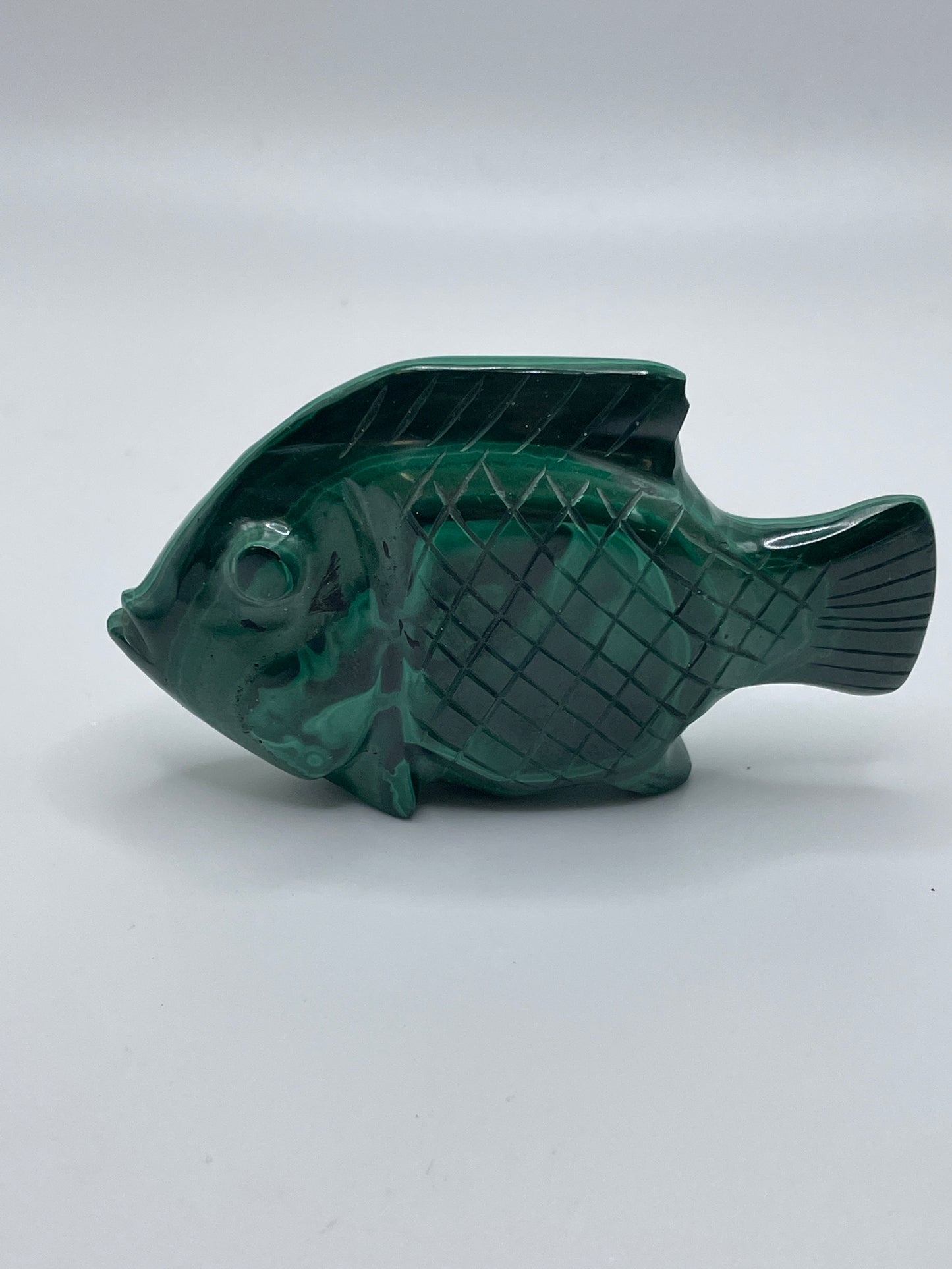 Malachite Fish Carving