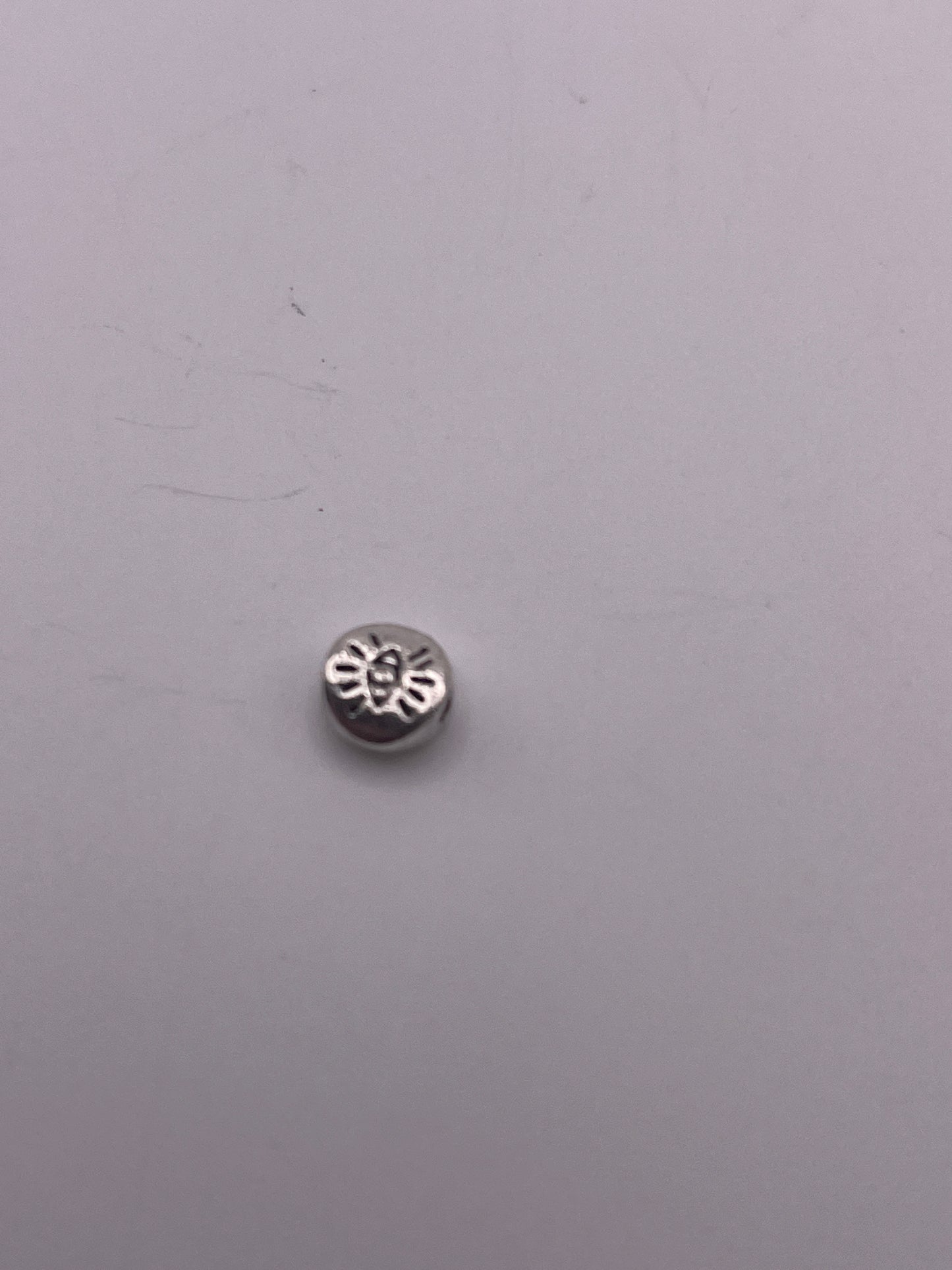 Pewter eye Bead .35
