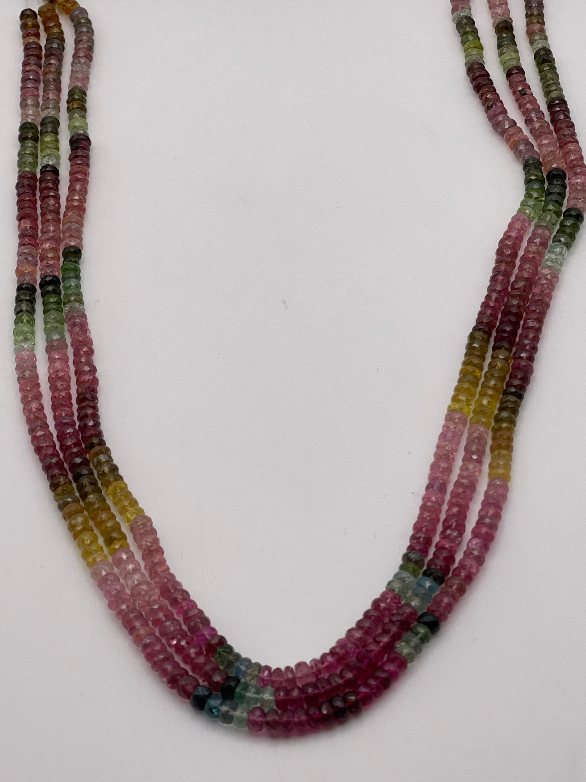 5mm Watermelon Tourmaline Faceted Rondell AAA