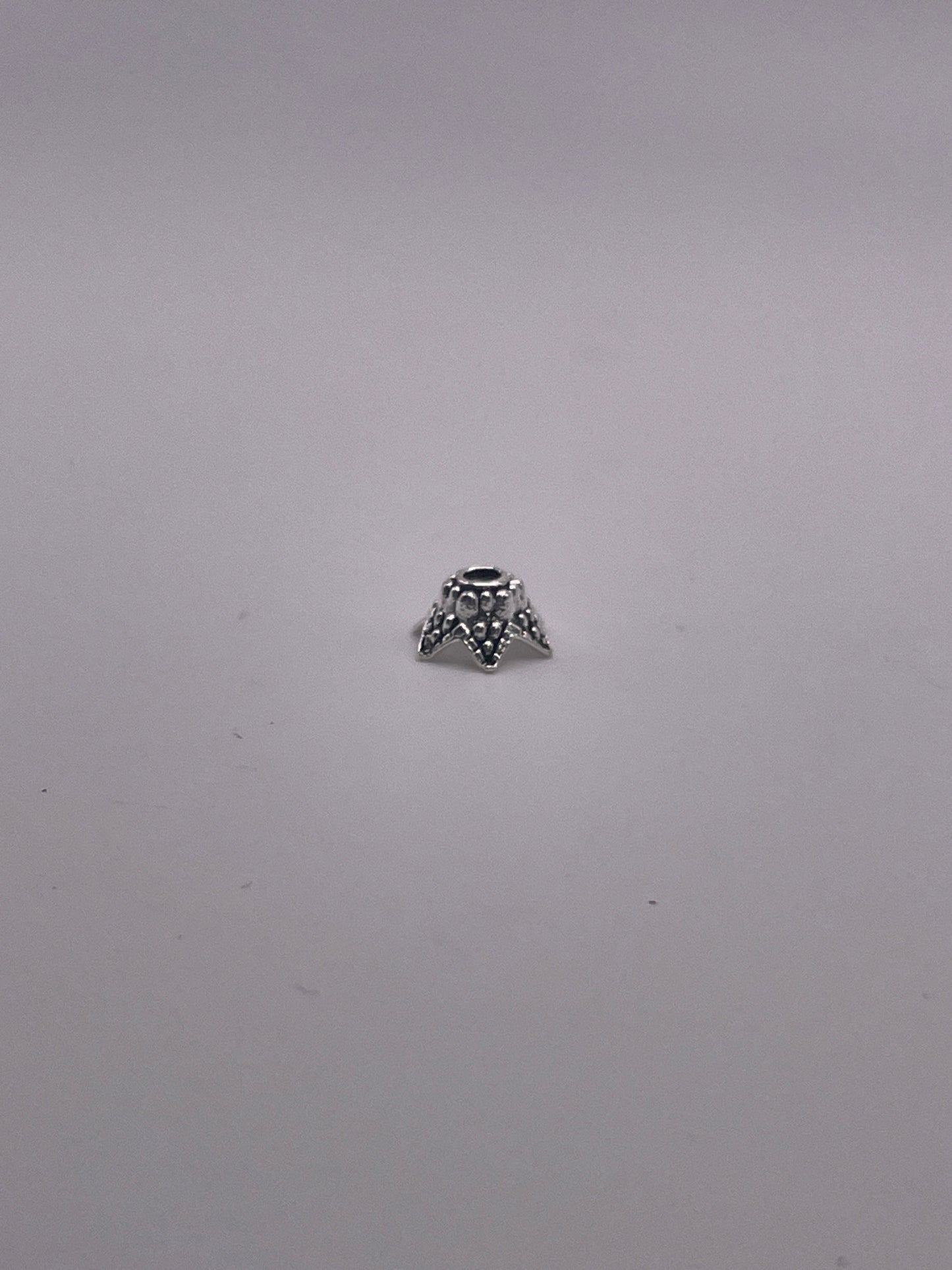 Pewter Bubbly Bead Cap .45