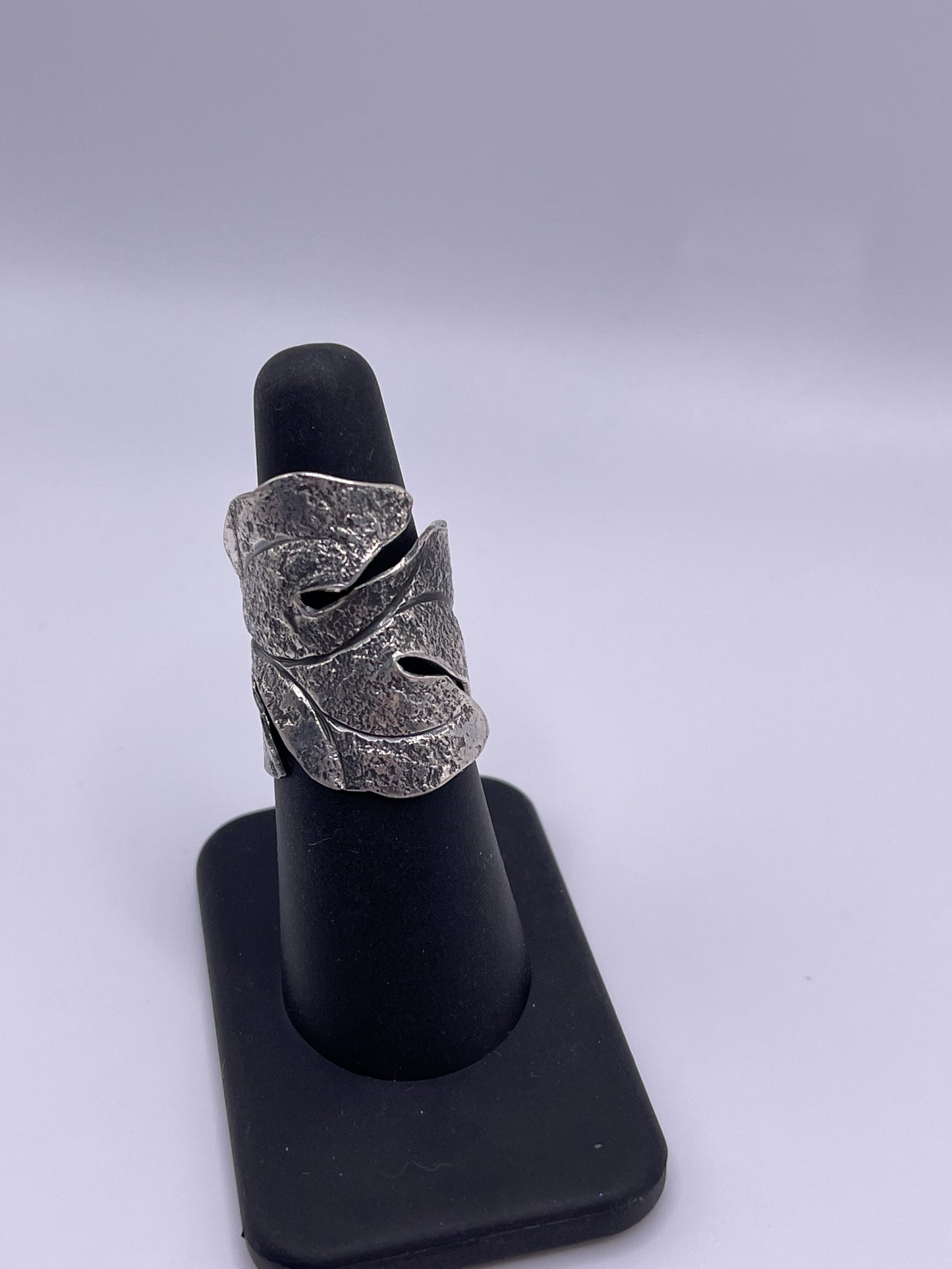 Leaf Sterling Silver Statement Ring