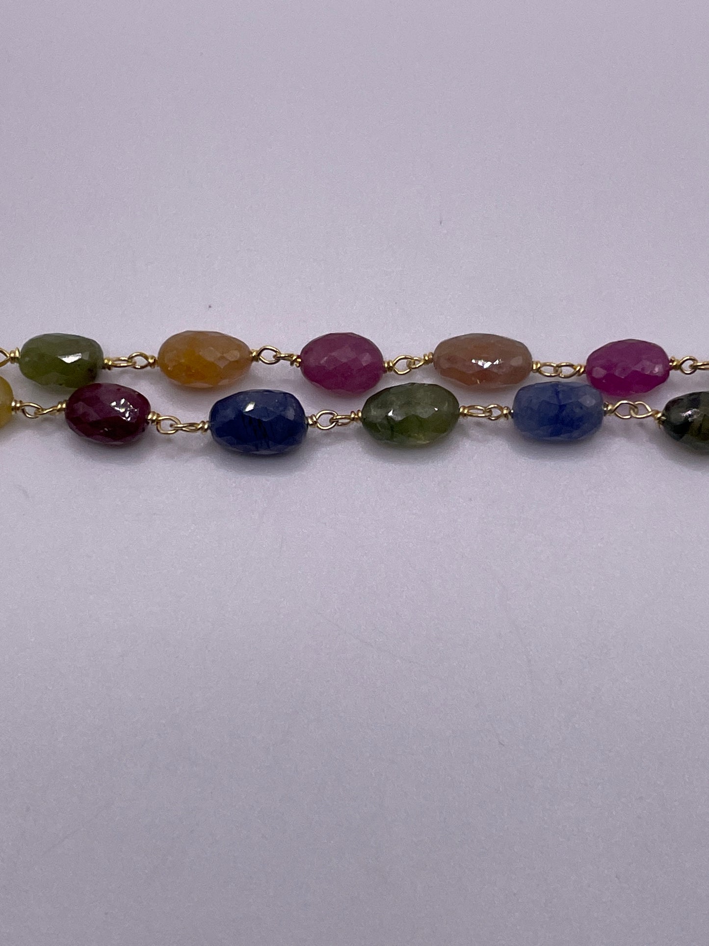 9mm Sapphire Chain By The Foot