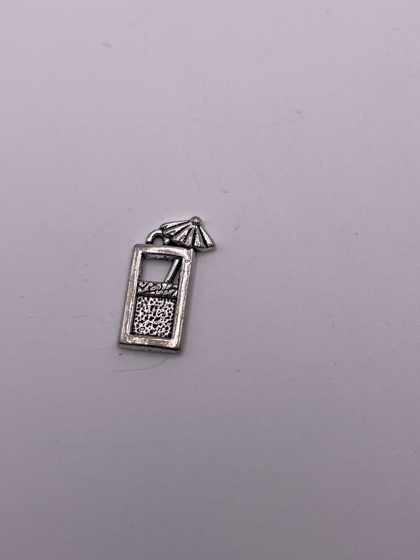 Pewter Umbrella Drink Charm 1.30