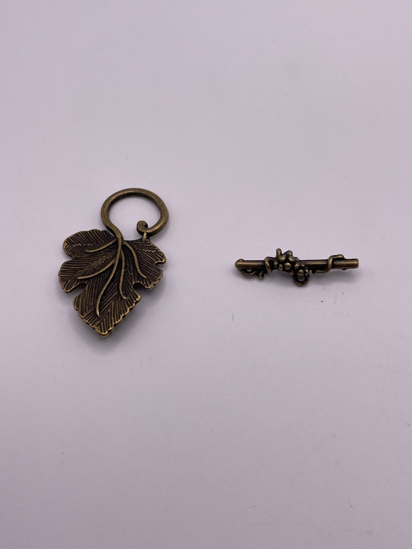 Pewter Grape Vine Toggle Clasp 1.30