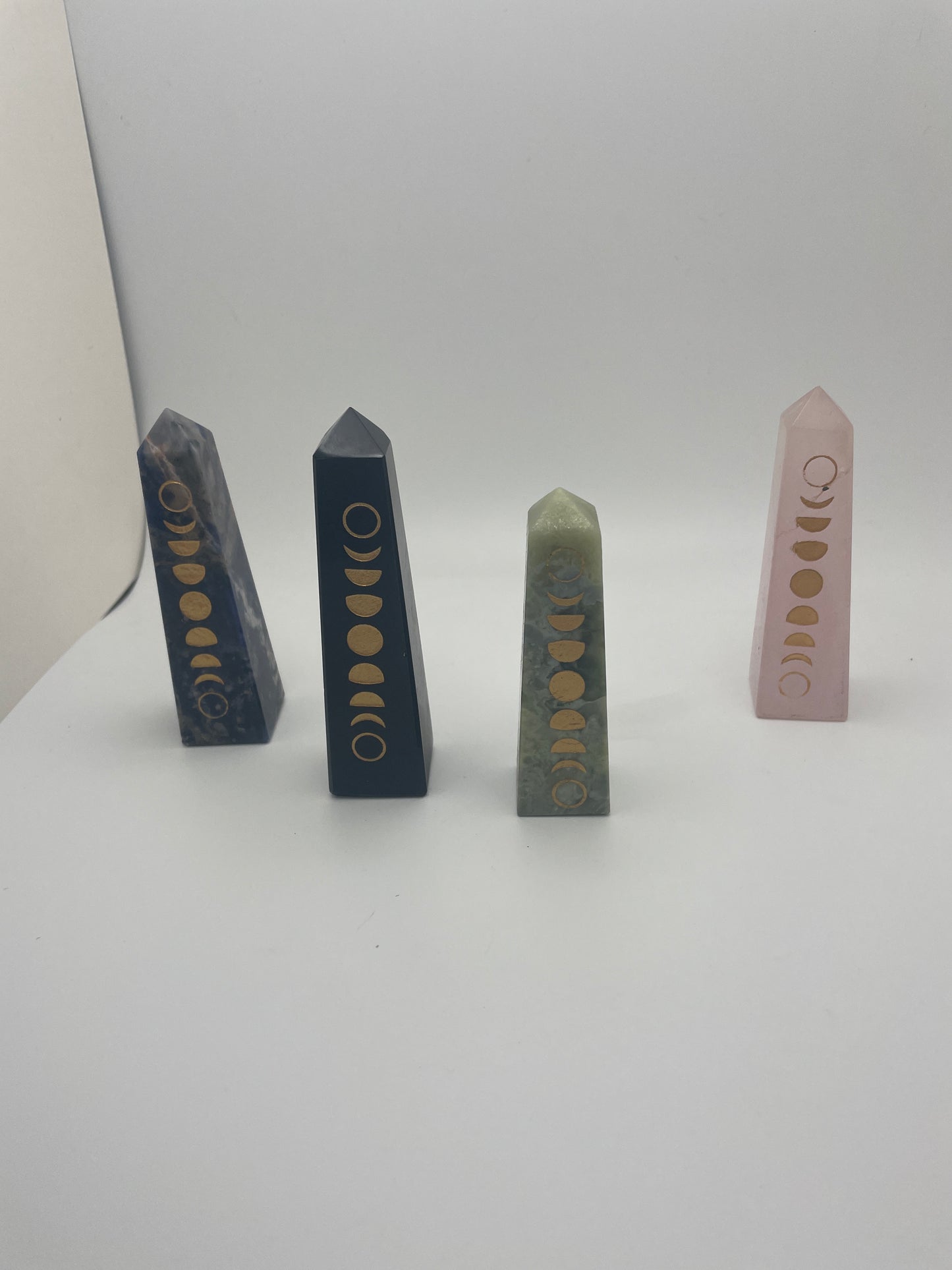 Moon Cycle Gemstone Obelisk