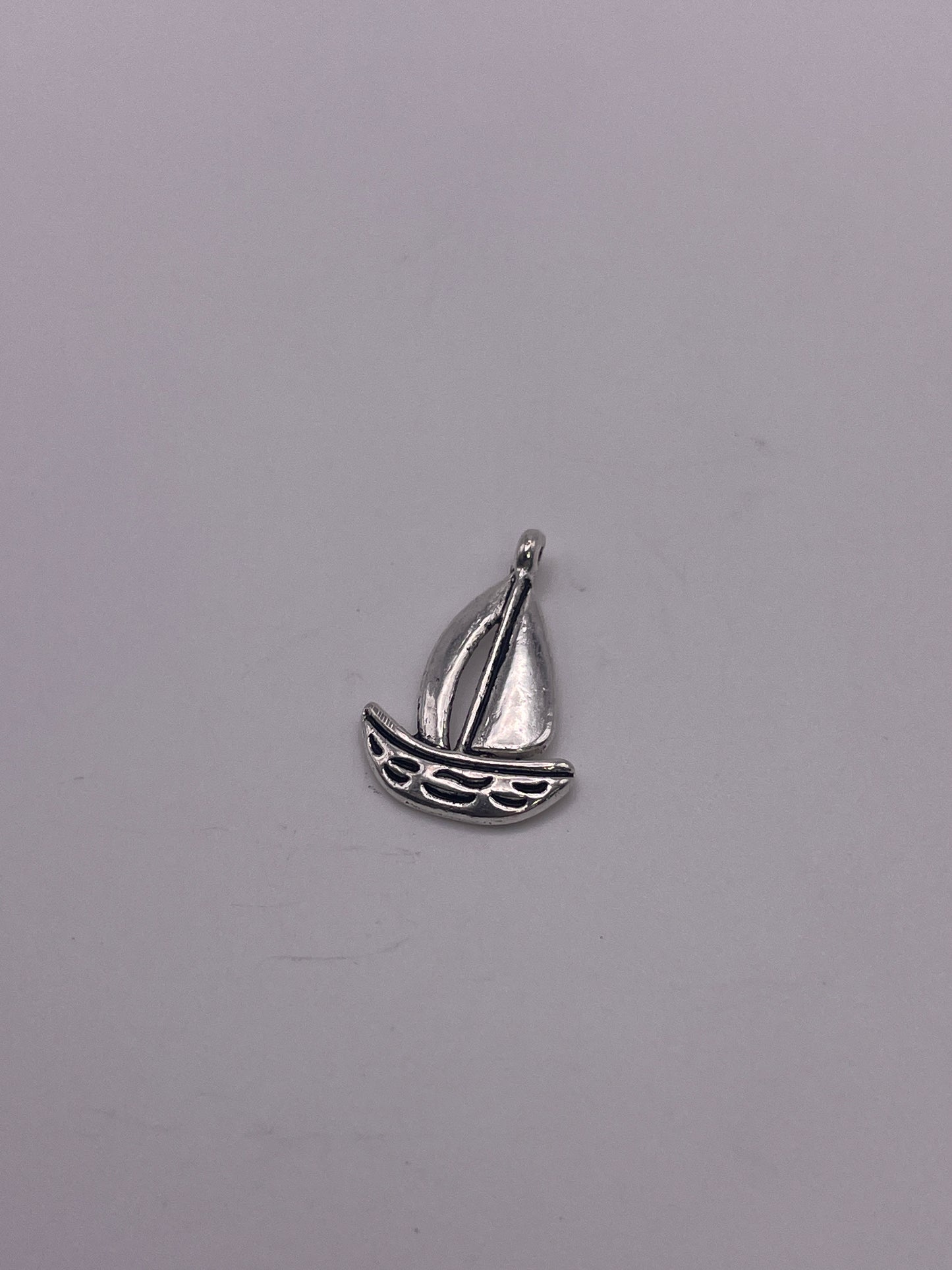 Pewter Sail Boat Charm .95
