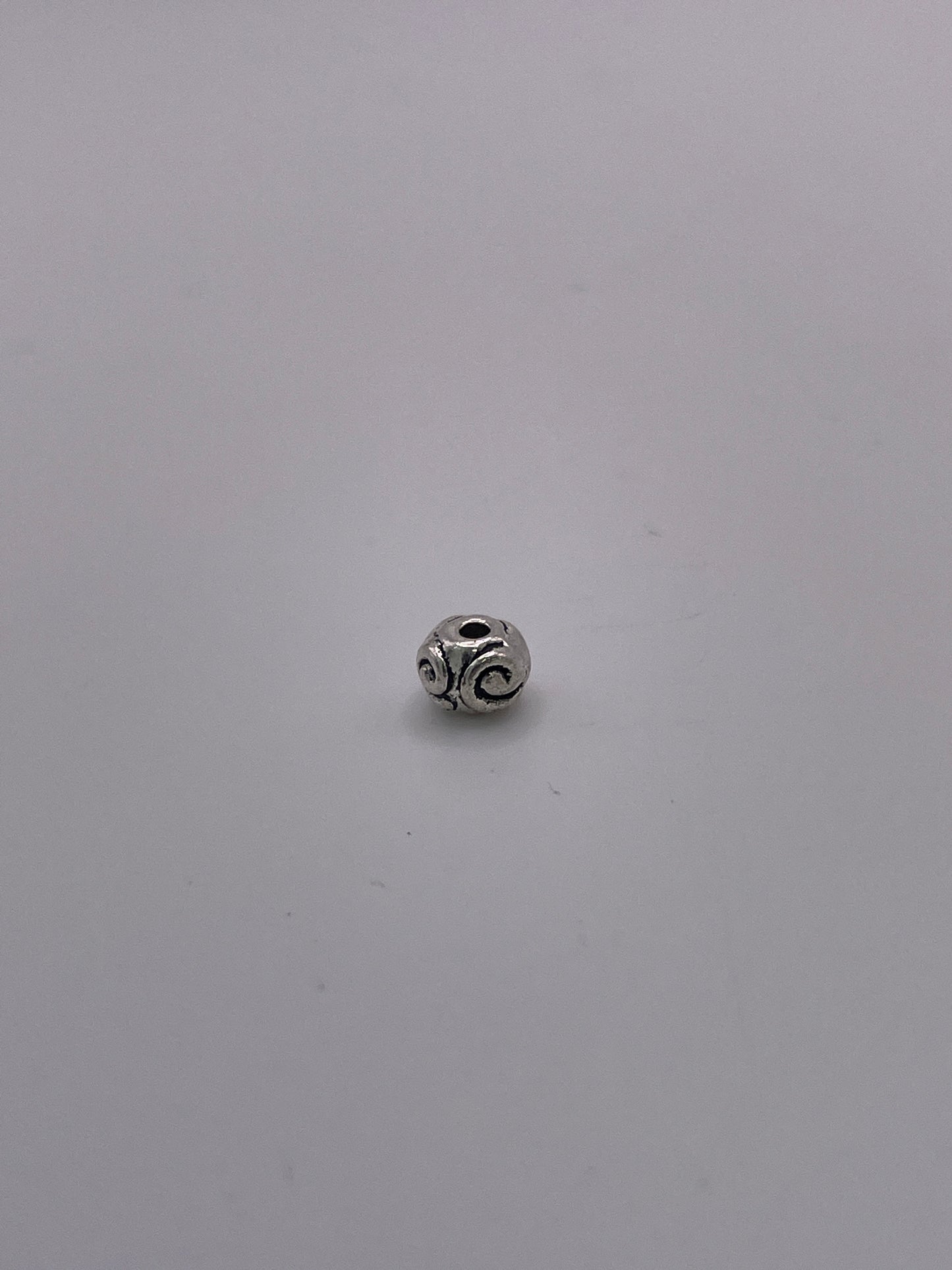 Pewter Swirl Bead .45