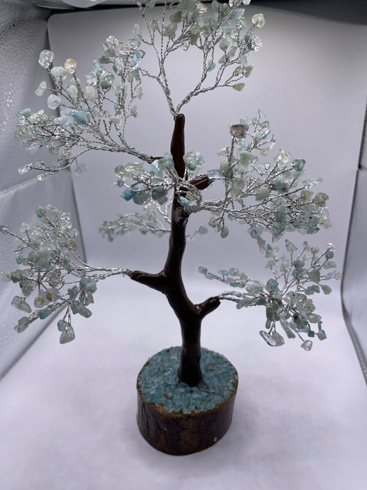 Aquamarine Chip Tree 12”