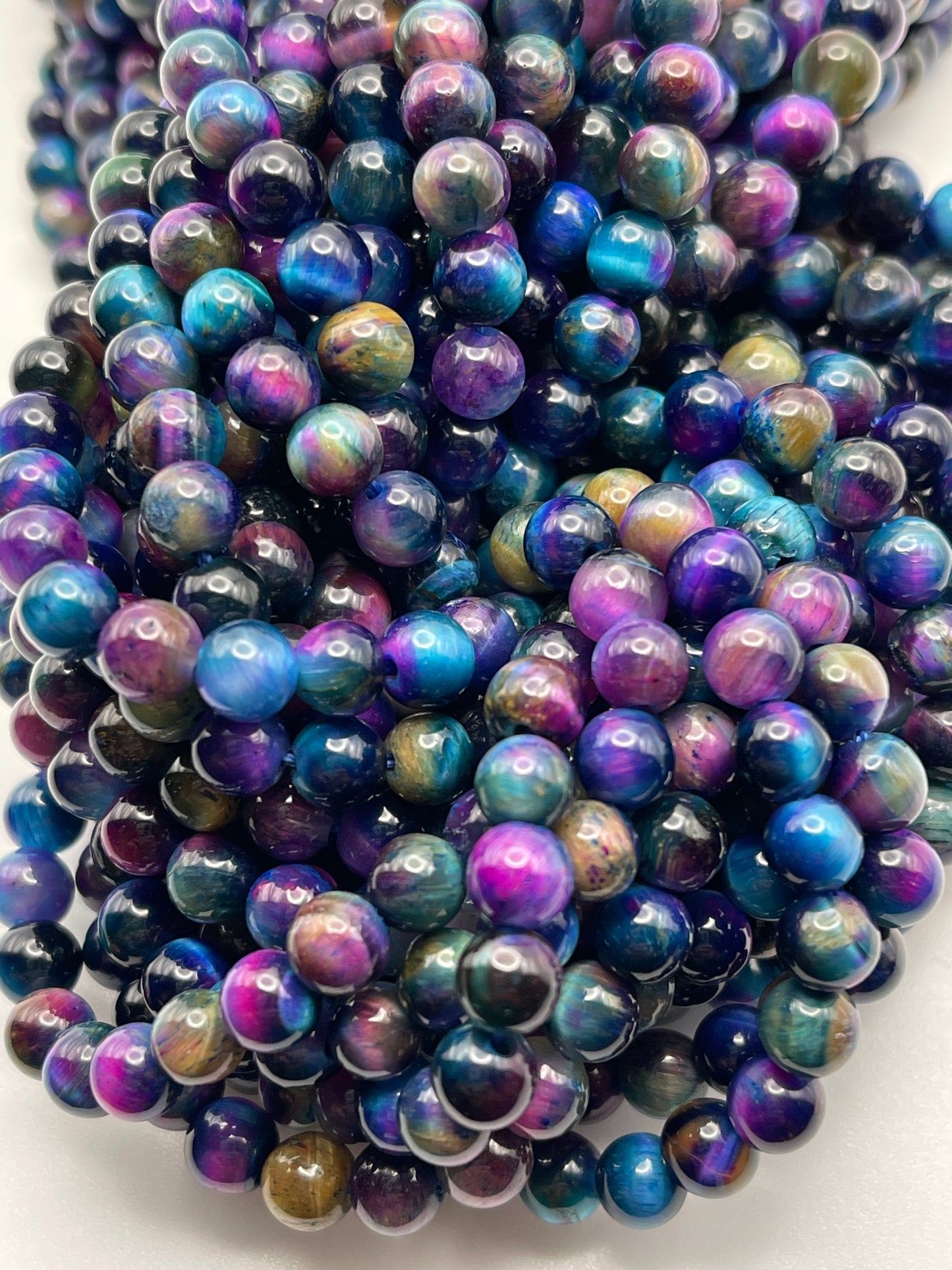 6mm Galaxy Tigers Eye Round IT