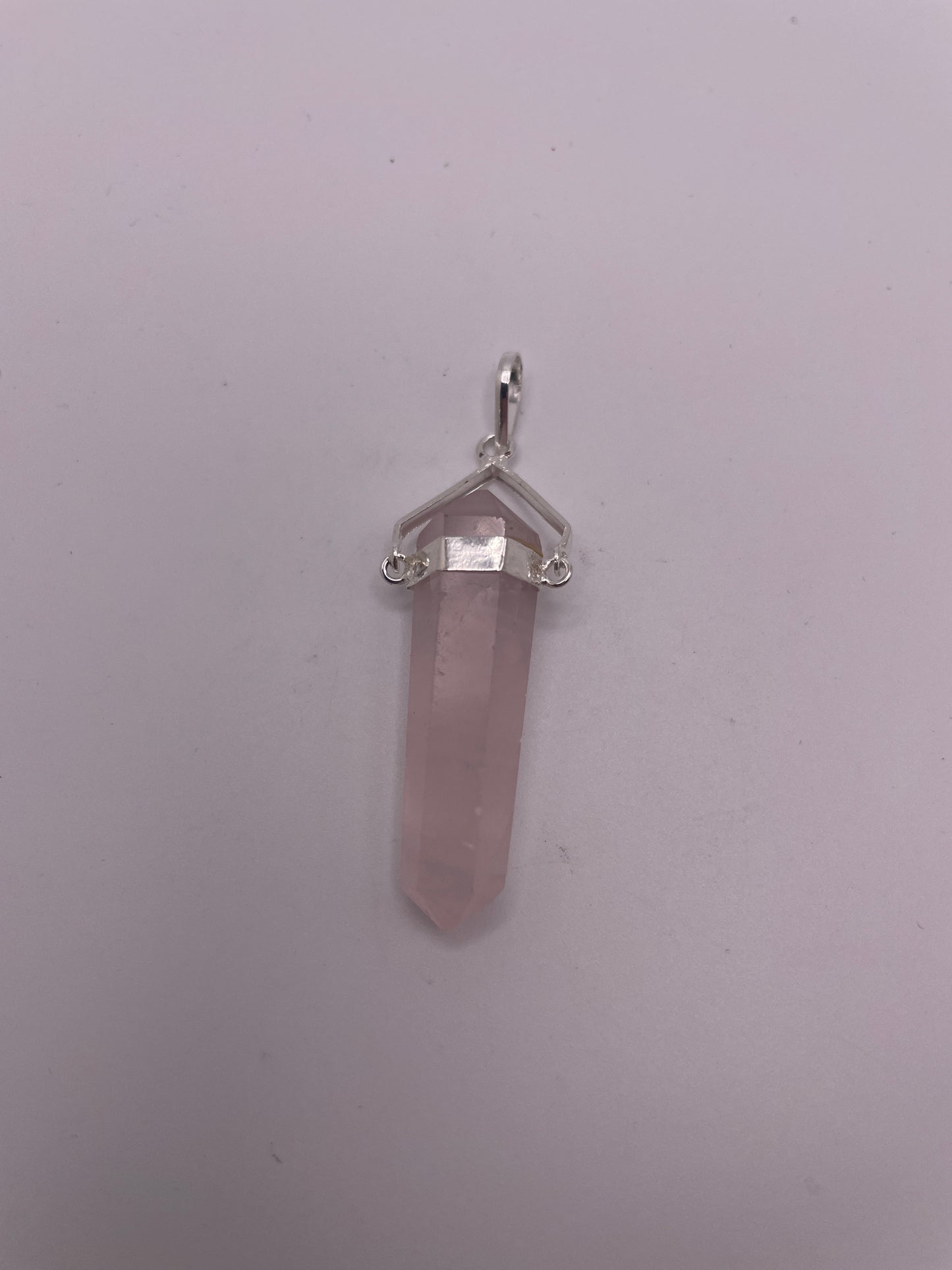 Rose Quartz Point Pendant