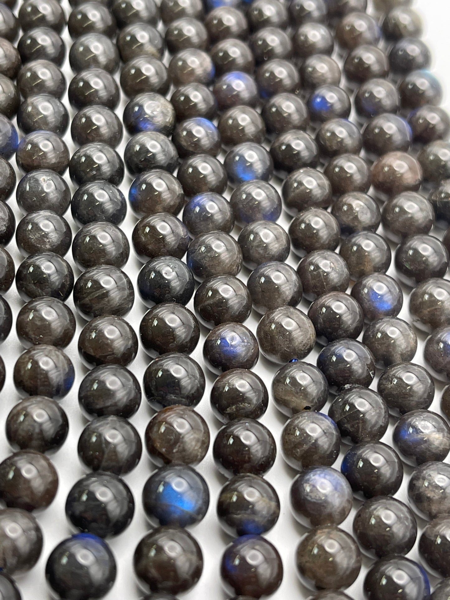 8mm Chocolate Labradorite