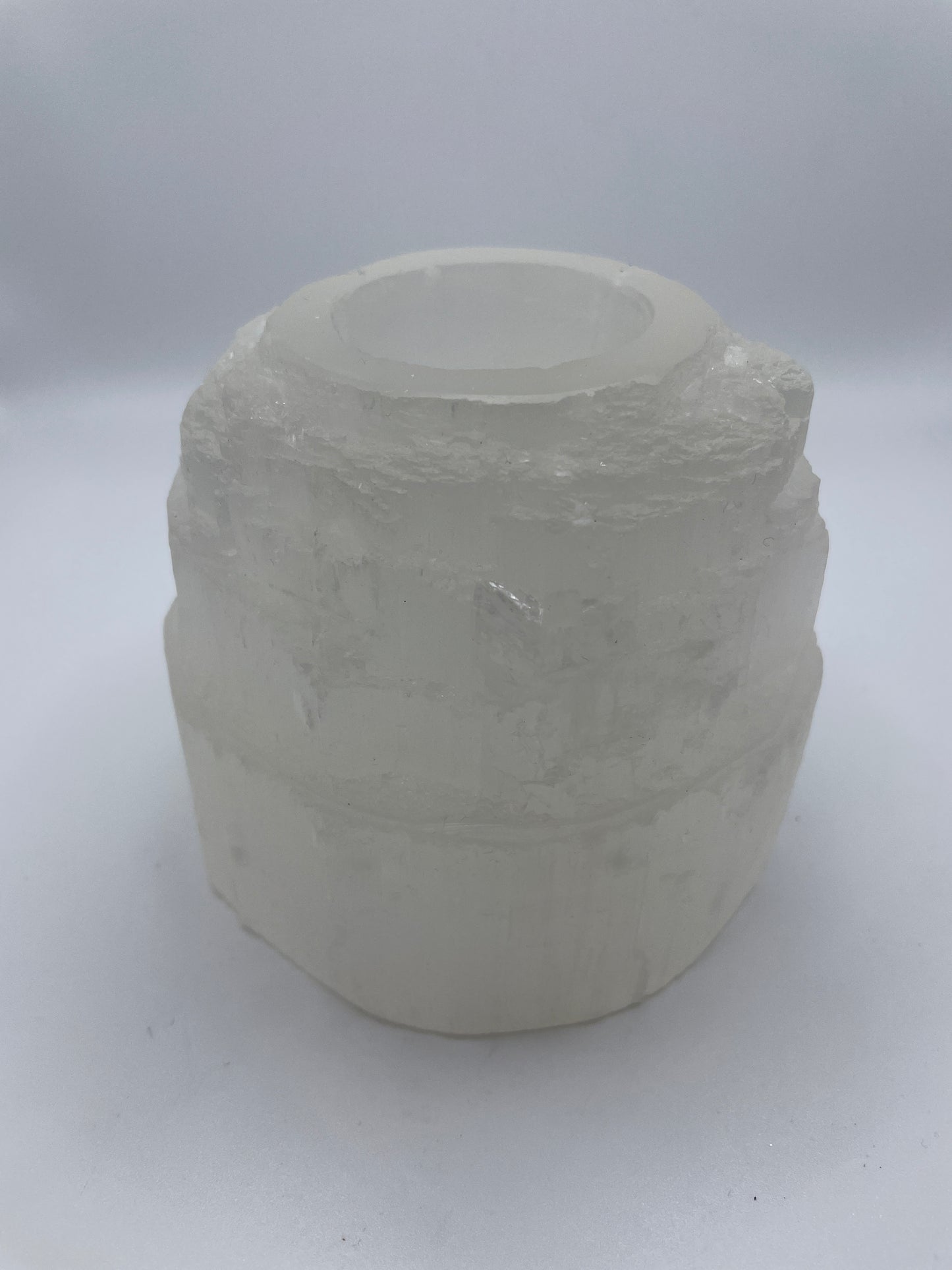 Selenite Candle Holder