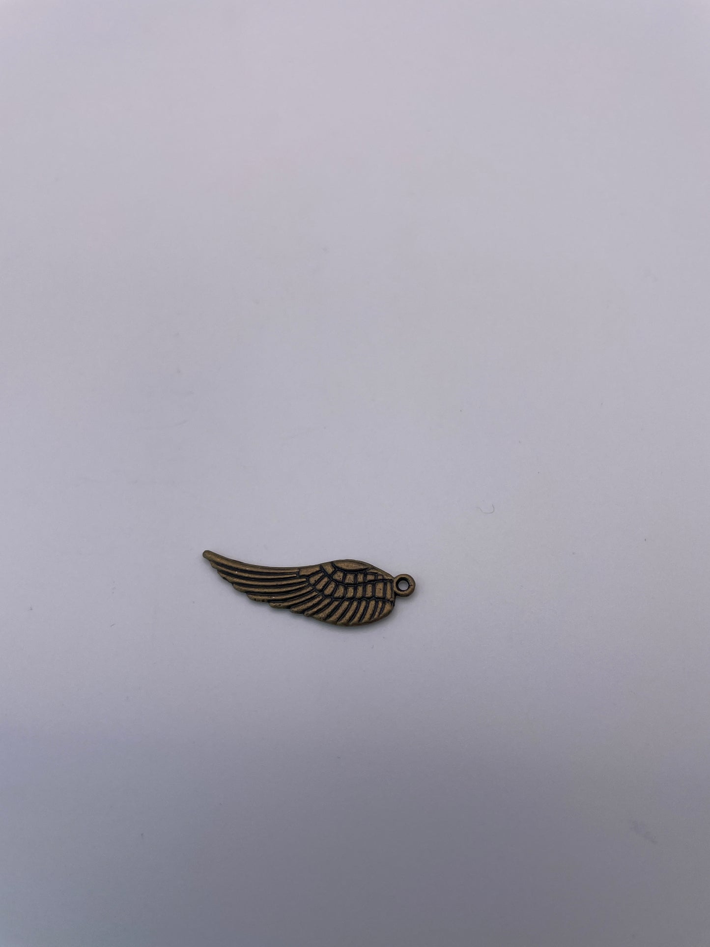 Pewter Angel Wing Charm .95