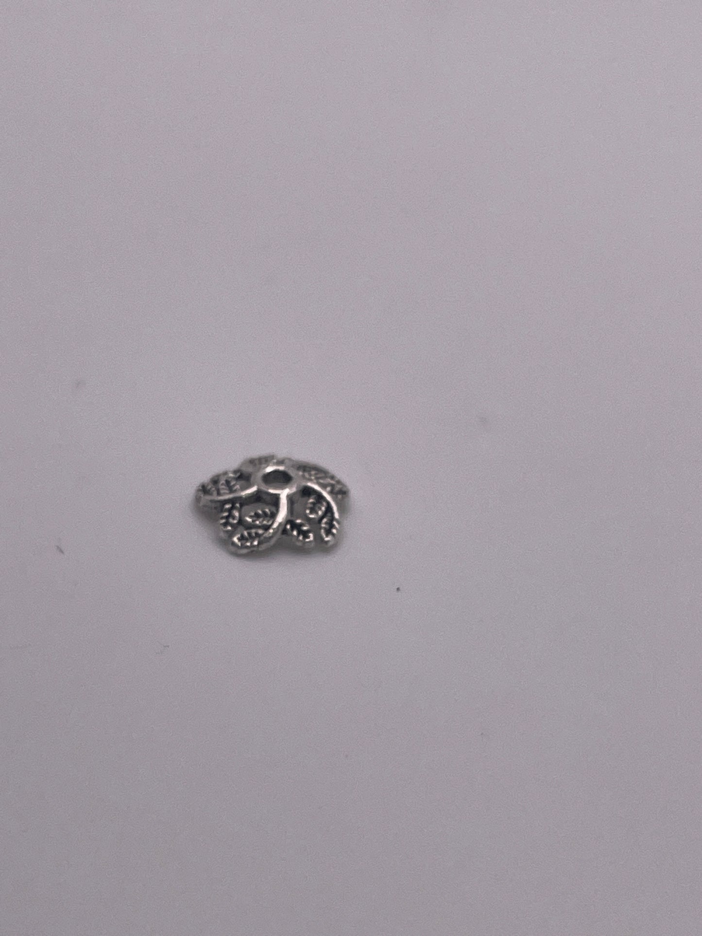 Pewter Leaf Bead Cap .45