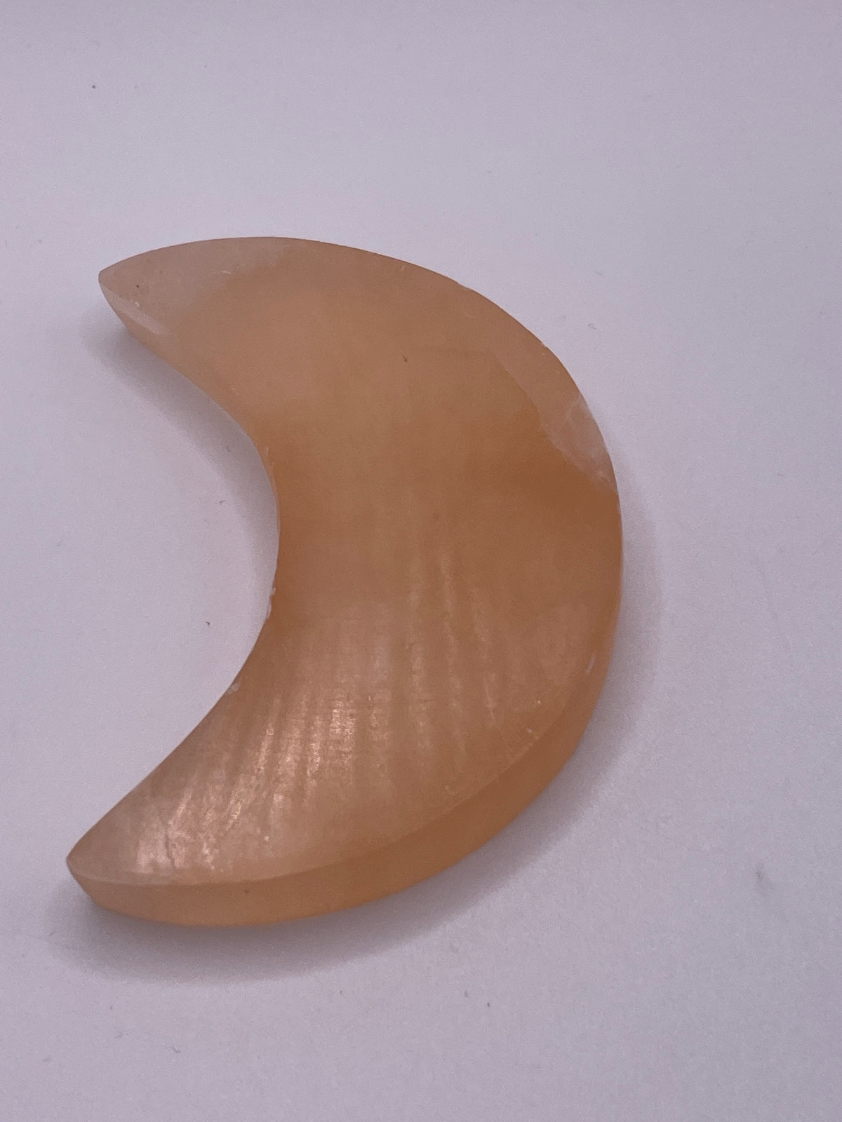 Orange Selenite Moon 3 1/2”