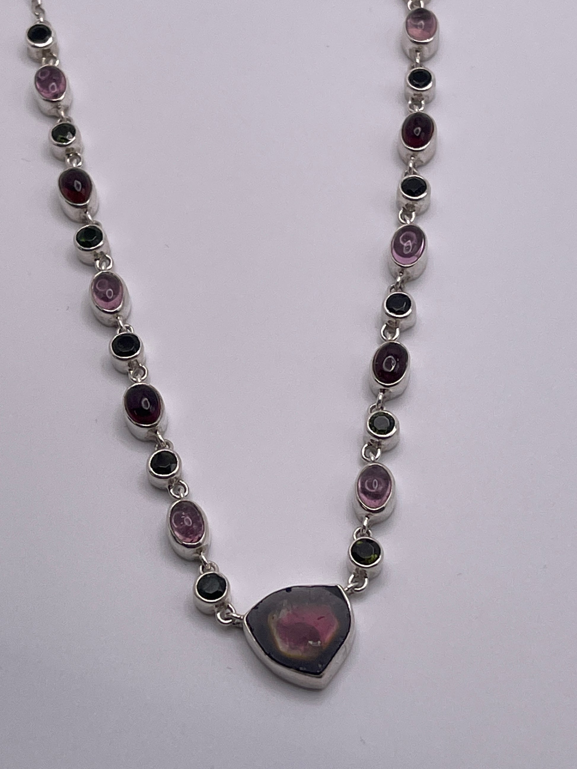 Turquoise and Ivory Carved Feather Necklace Sterling Silver