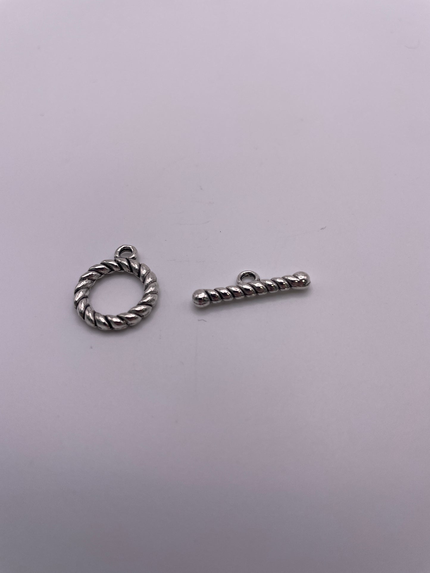 Pewter Twisted Toggle Clasp 1.30