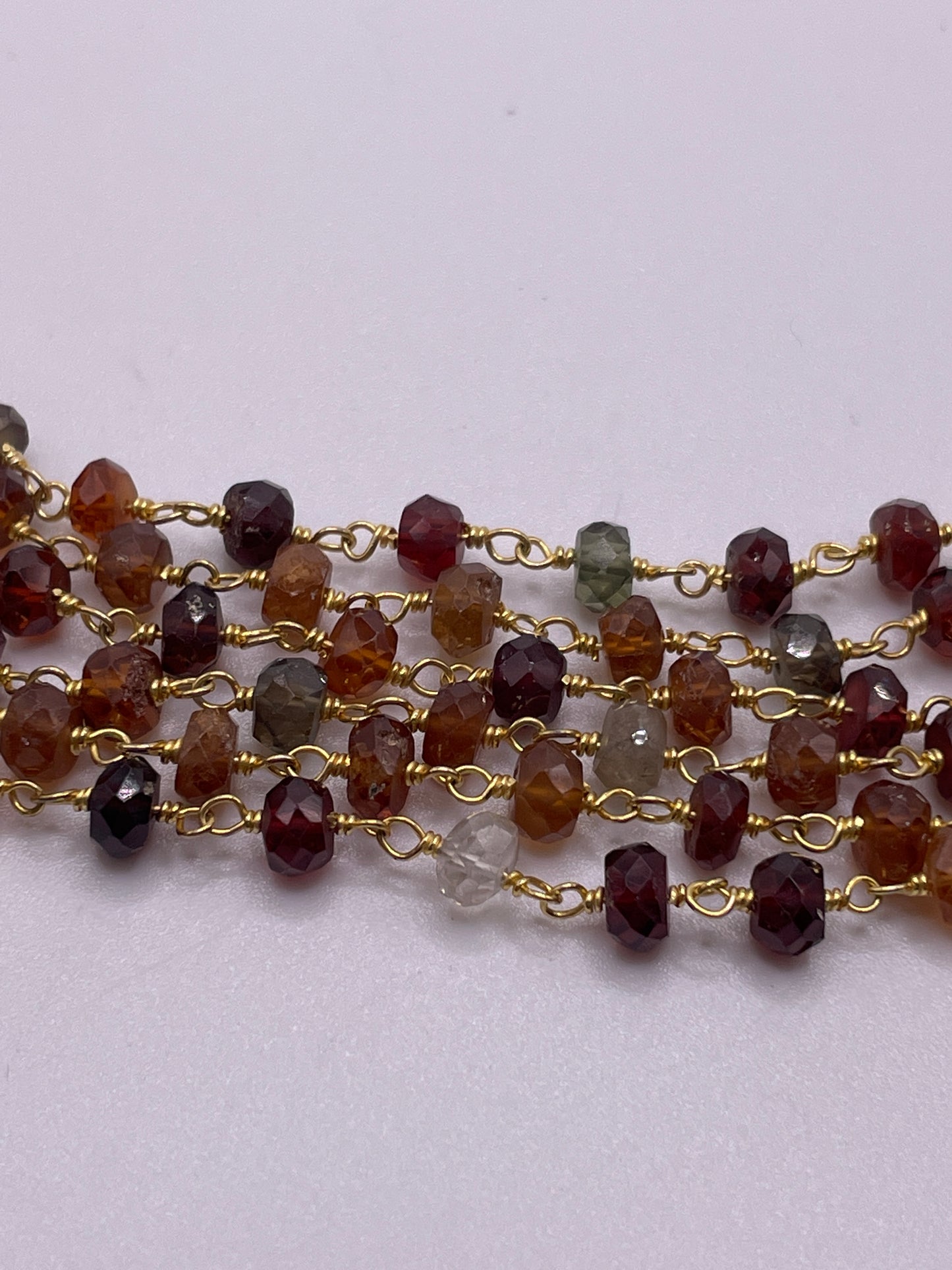 5mm Tundra Sapphire Gold Plated Chain
