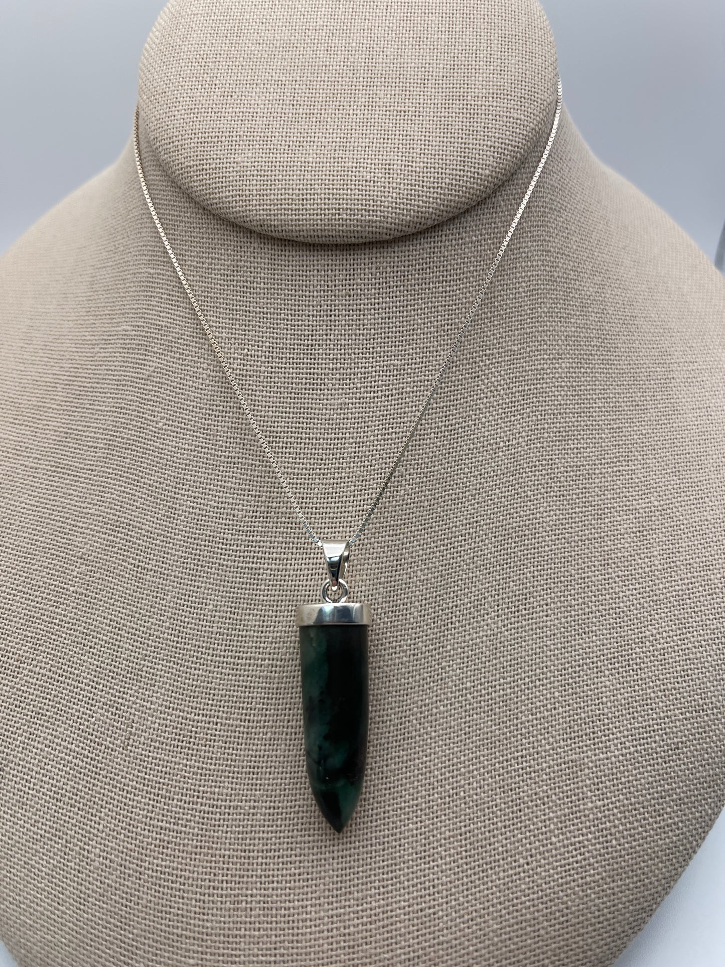 Emerald Point Sterling Silver Cap Pendant