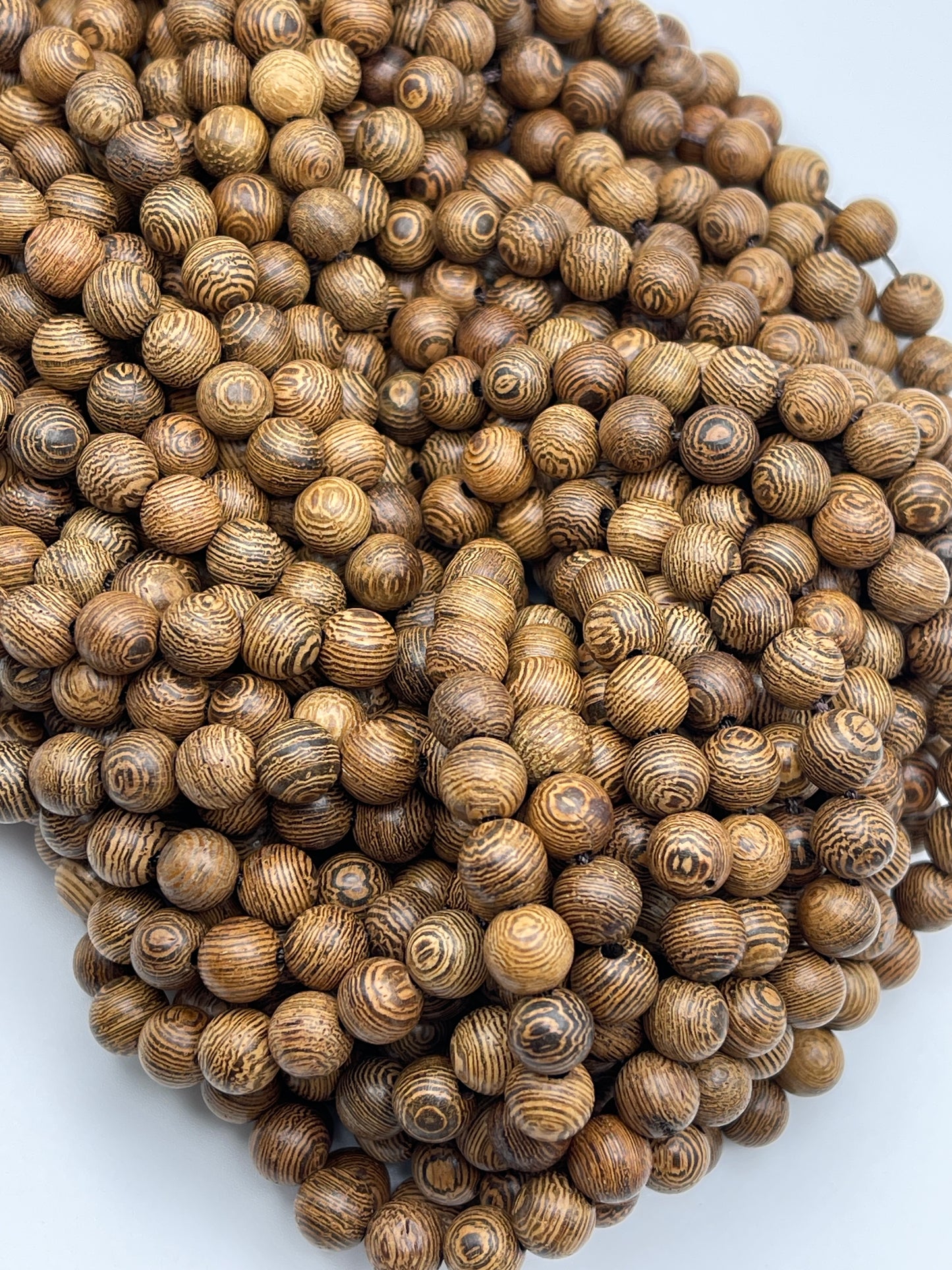 8mm Wood Wenge Round