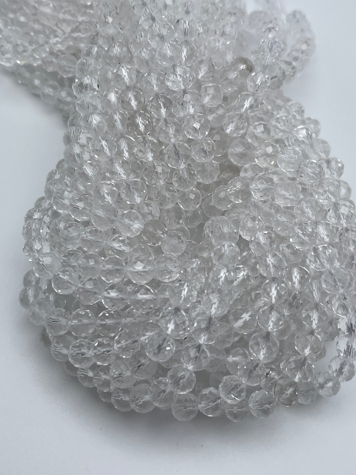 6mm Quartz Faceted Round