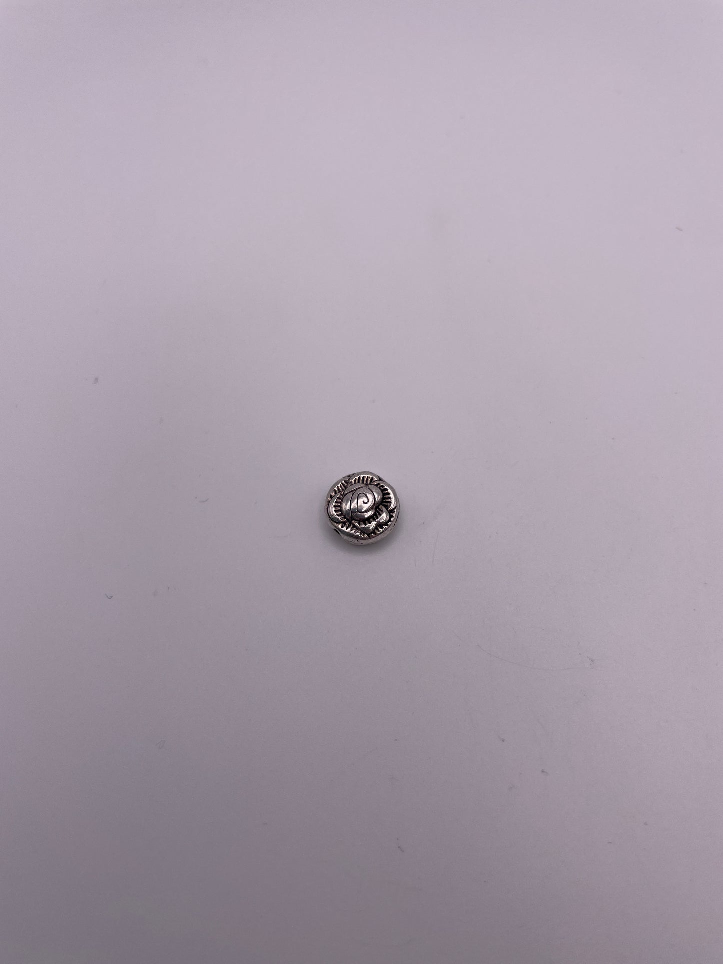 Pewter Rose Bead .95