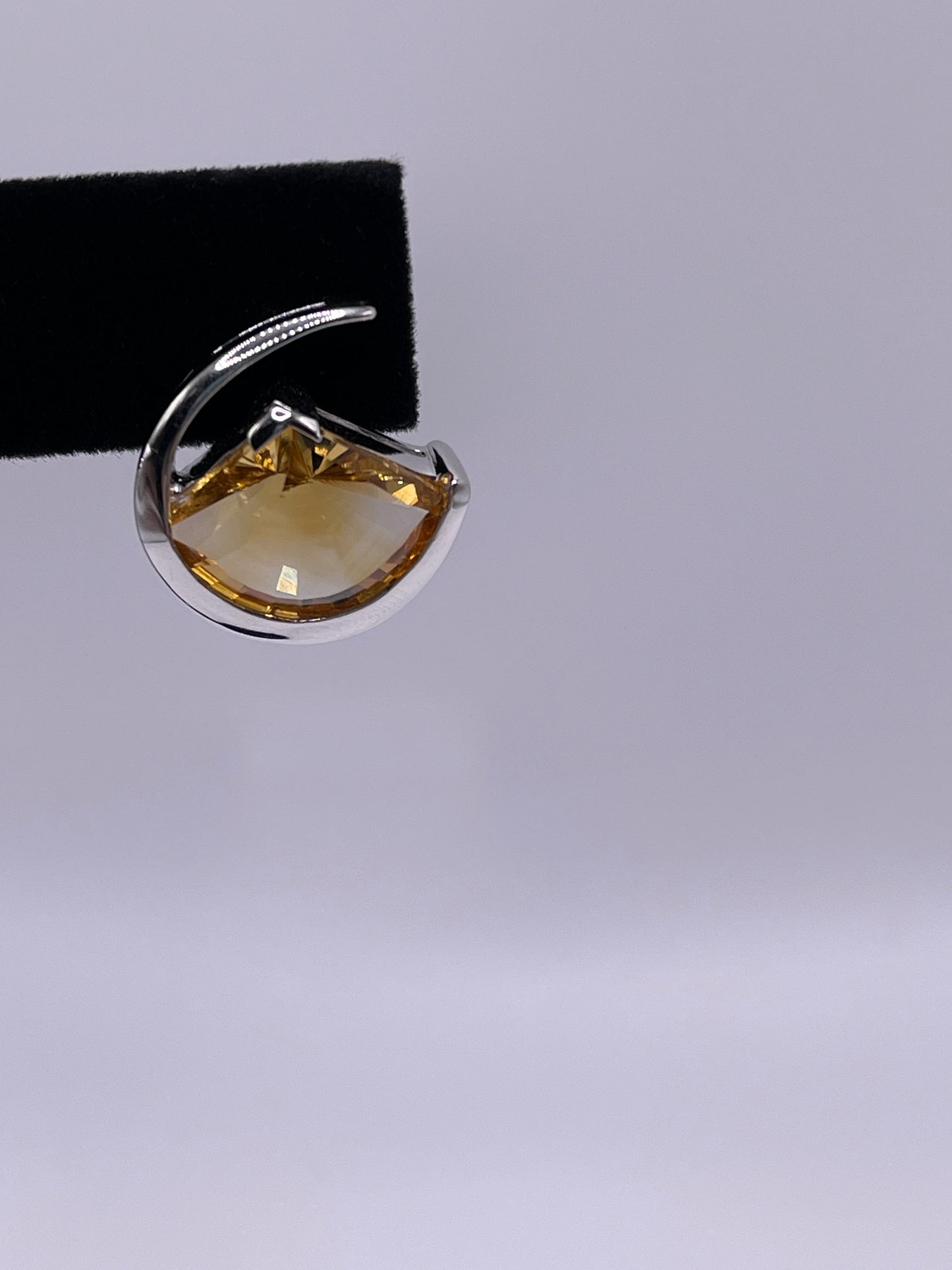Citrine Wave Statement Earrings