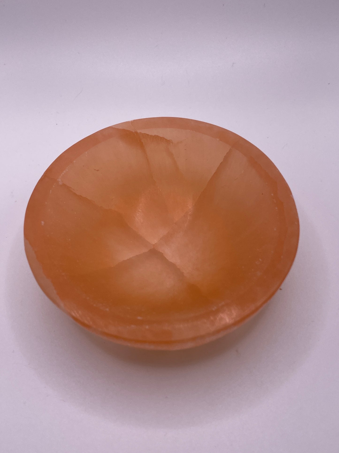 Orange Selenite Bowl 4