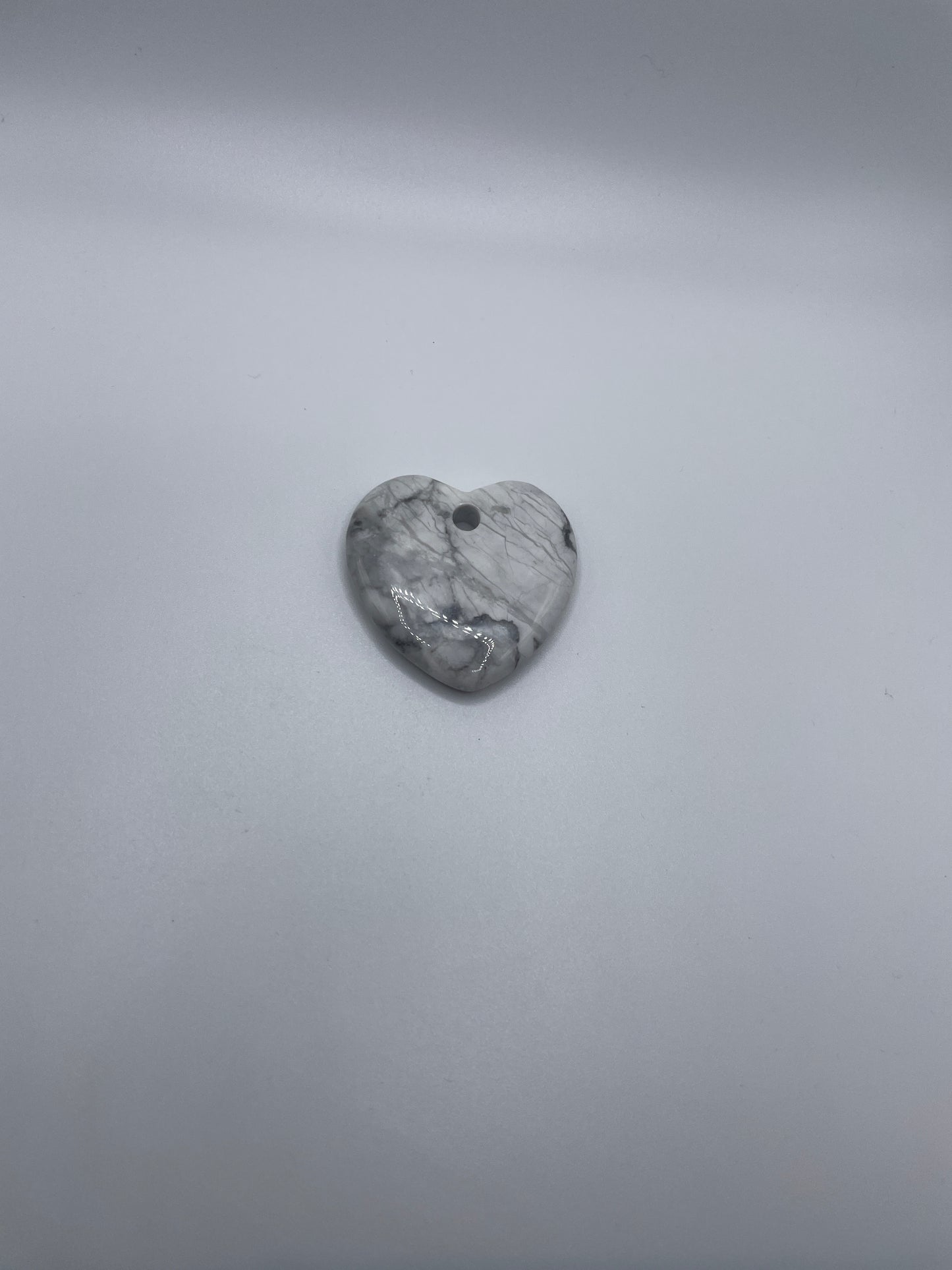 Gemstone Heart With Top Drilled Hole
