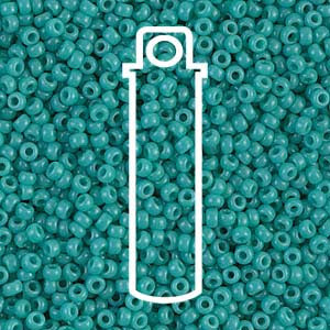 11/0 SEED BEAD-APRX 23GMS OPAQUE TURQUOISE GREEN 11-9412-TB