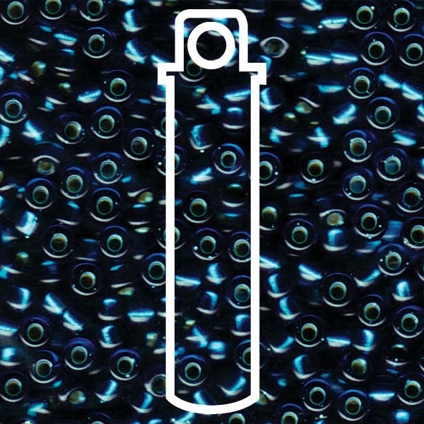 DYED S/L BLUE ZIRCON MIYUKI APPX 20GM TUBE 6-91425-TB