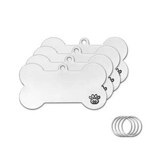 PET TAG DESIGN W/ 15MM SPLIT RINGALUM