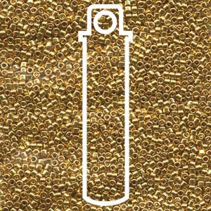 DELICA BEAD GOLD 24K PLATED APRX 7.2 GM 4 DB031-TB