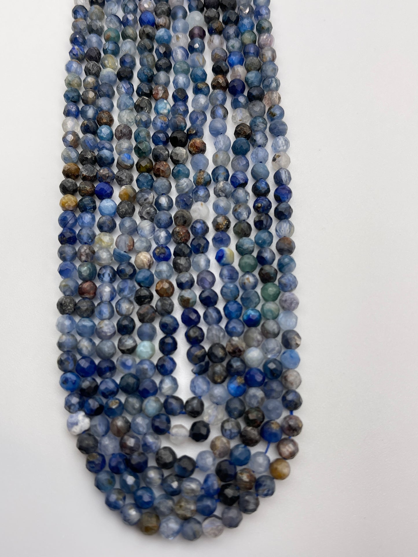 5mm Mixed Blue Gemstone Faceted Rondell