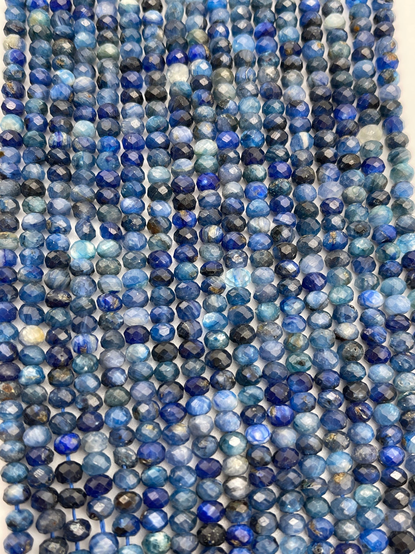5mm Mixed Blue Gemstone Faceted Rondell