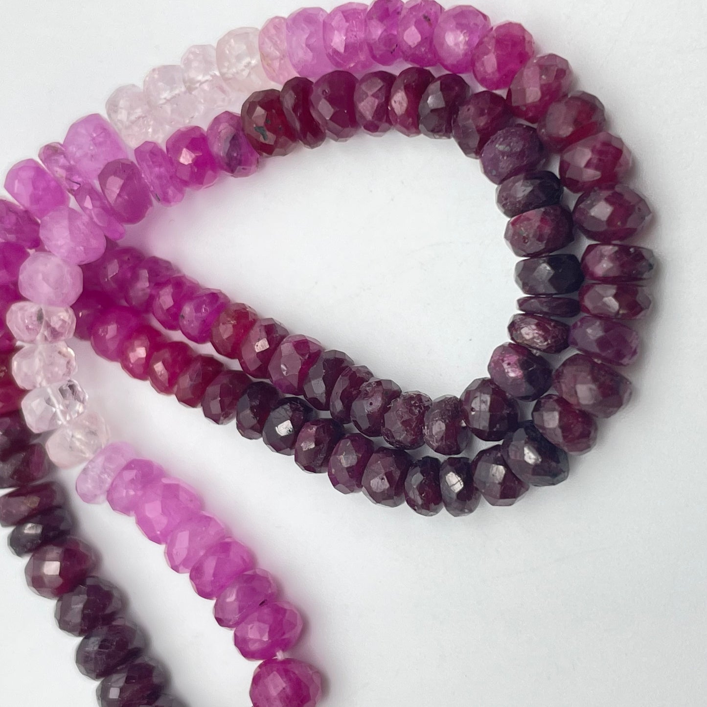 4mm Pink Sapphire Strand