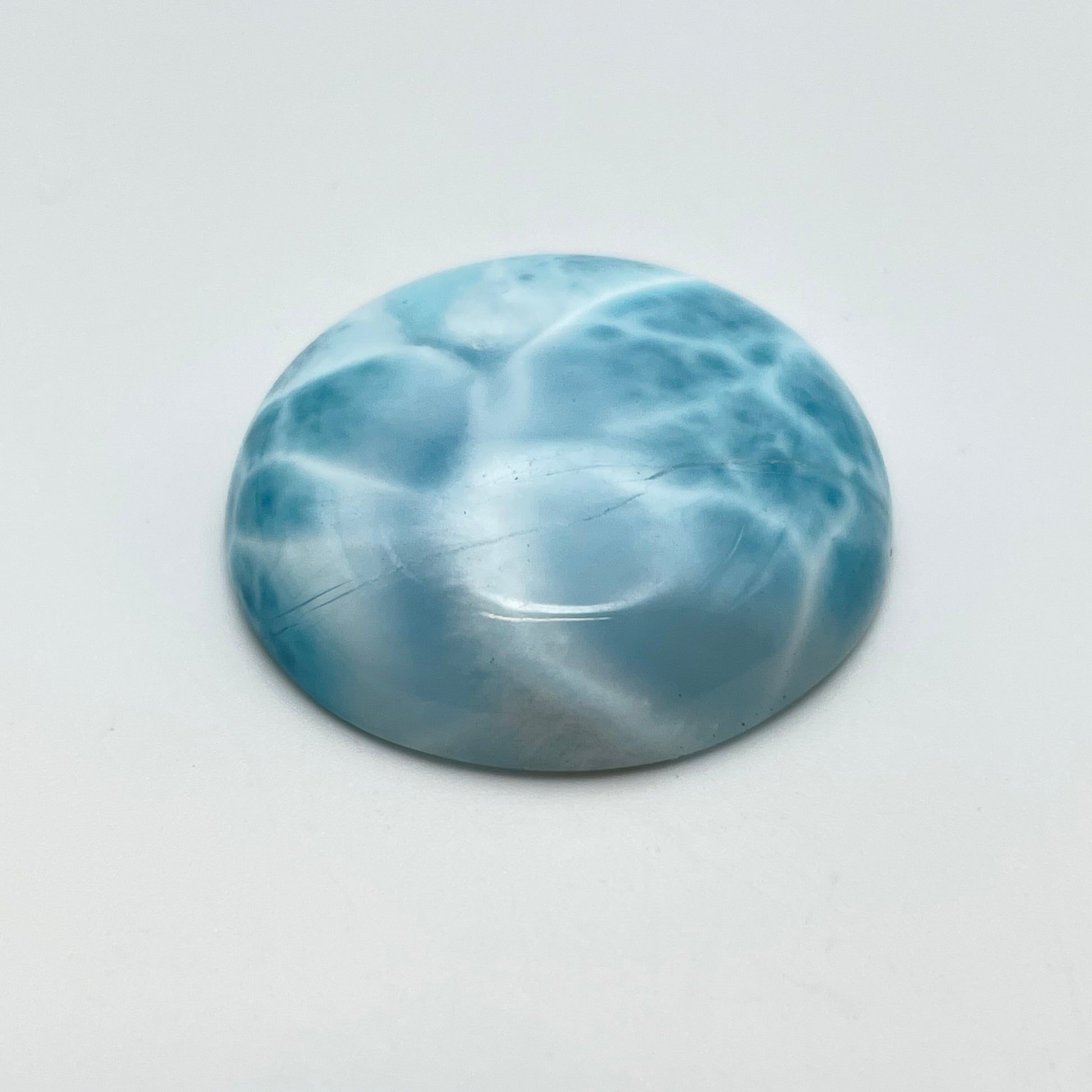 Larimar Round 30mm Cabochon