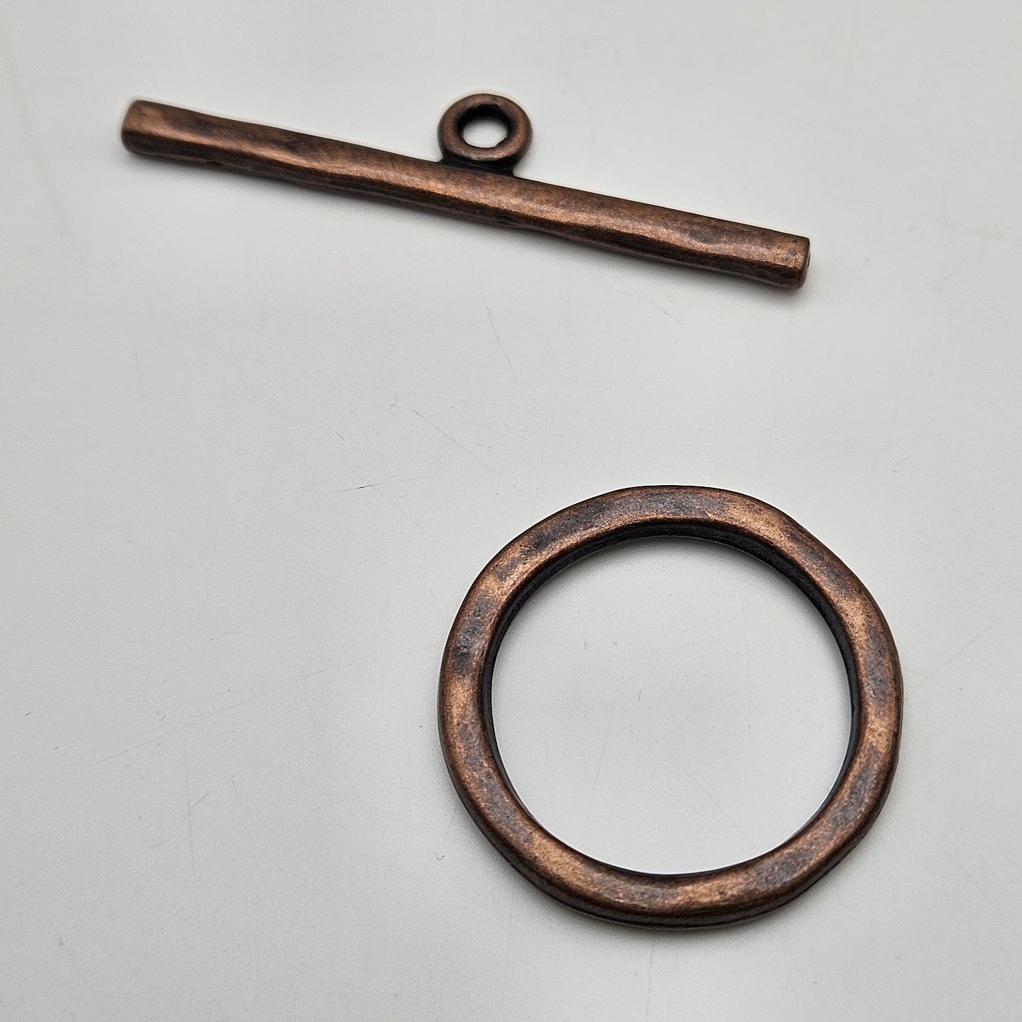 1 and 2in Large Copper Colored Pewter Toggle.