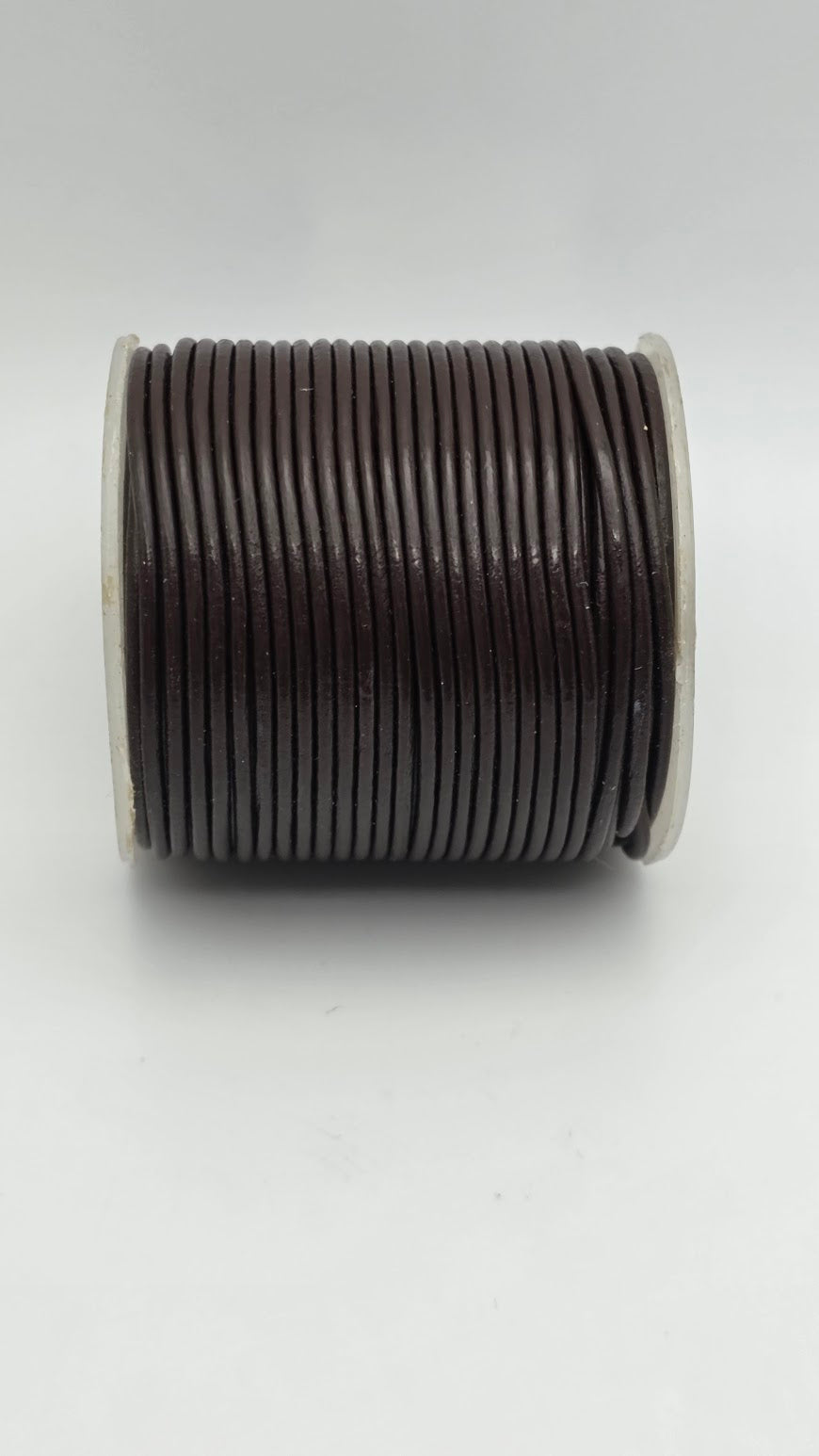 1.5mm Round Indian Leather Brown 25m PER SPOOL.